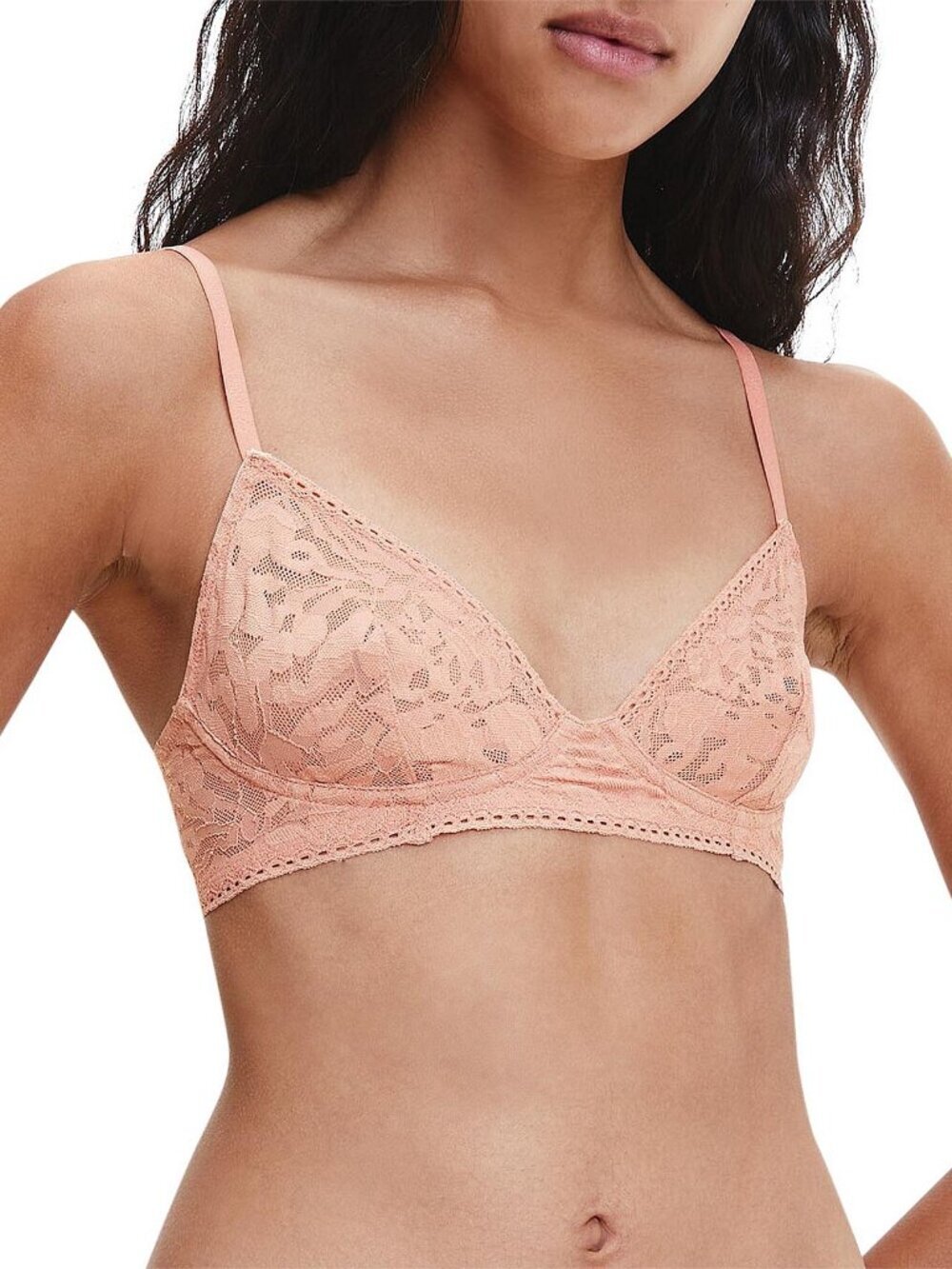 CALVIN KLEIN - BUNDLE ITEM ~ Calvin Klein Peach Lace Bralette